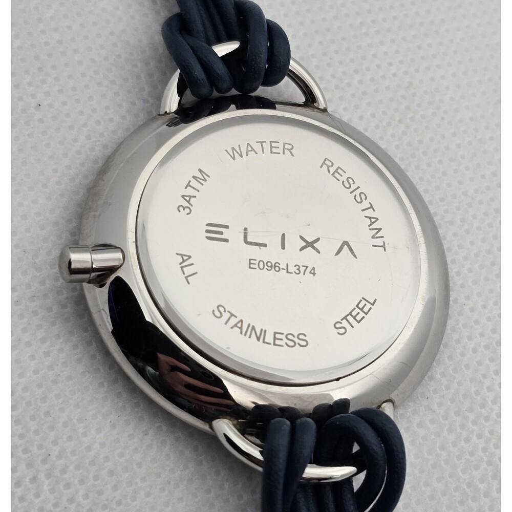 Women's ELIXA Finesse Blue Dial Multi Leather Rope Band Watch 13 - Picture 9 of 9